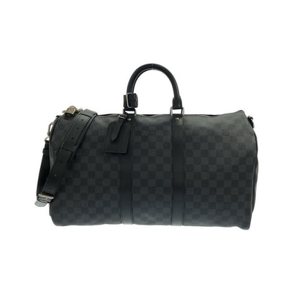 Louis Vuitton Damier Graphite Keepall Bandouliere 45 Boston Bag