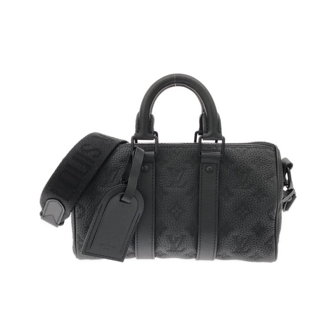 Louis Vuitton Taurillon Monogram Keepall Bandouliere 25 Boston Bag