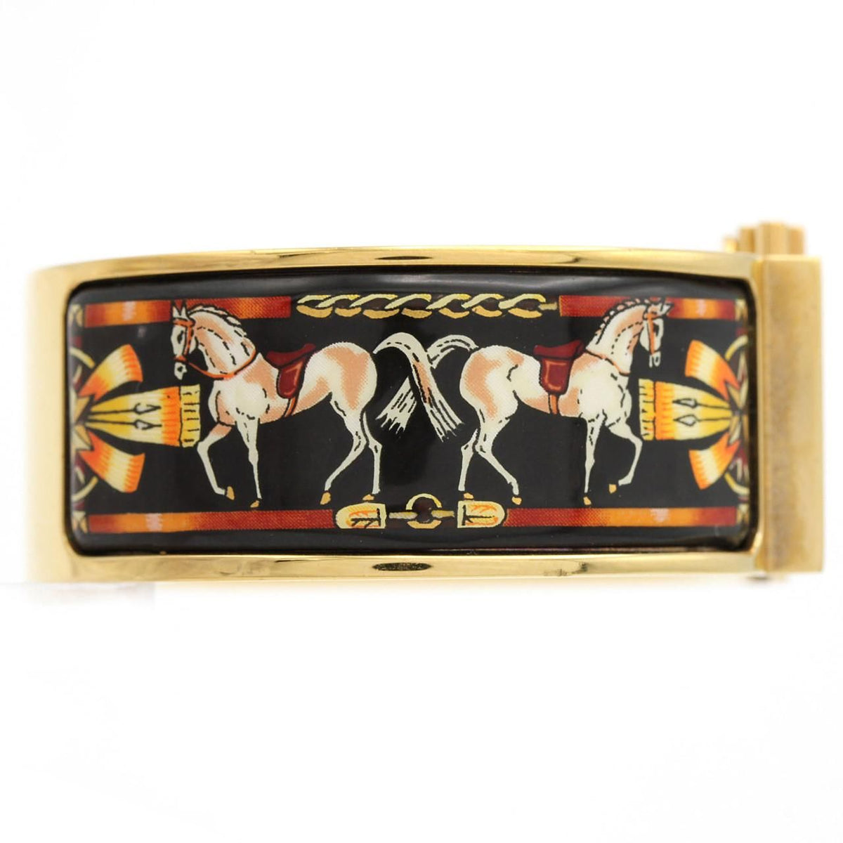 Hermes Loquet Enamel Quartz Watch — view 6