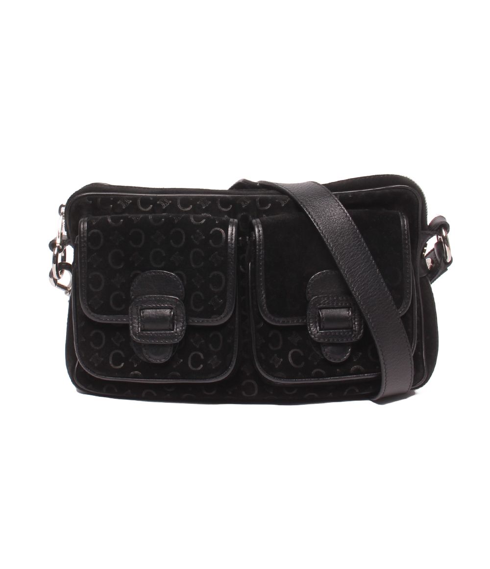 Celine Shoulder Bag Crossbody Suede C Macadam 0