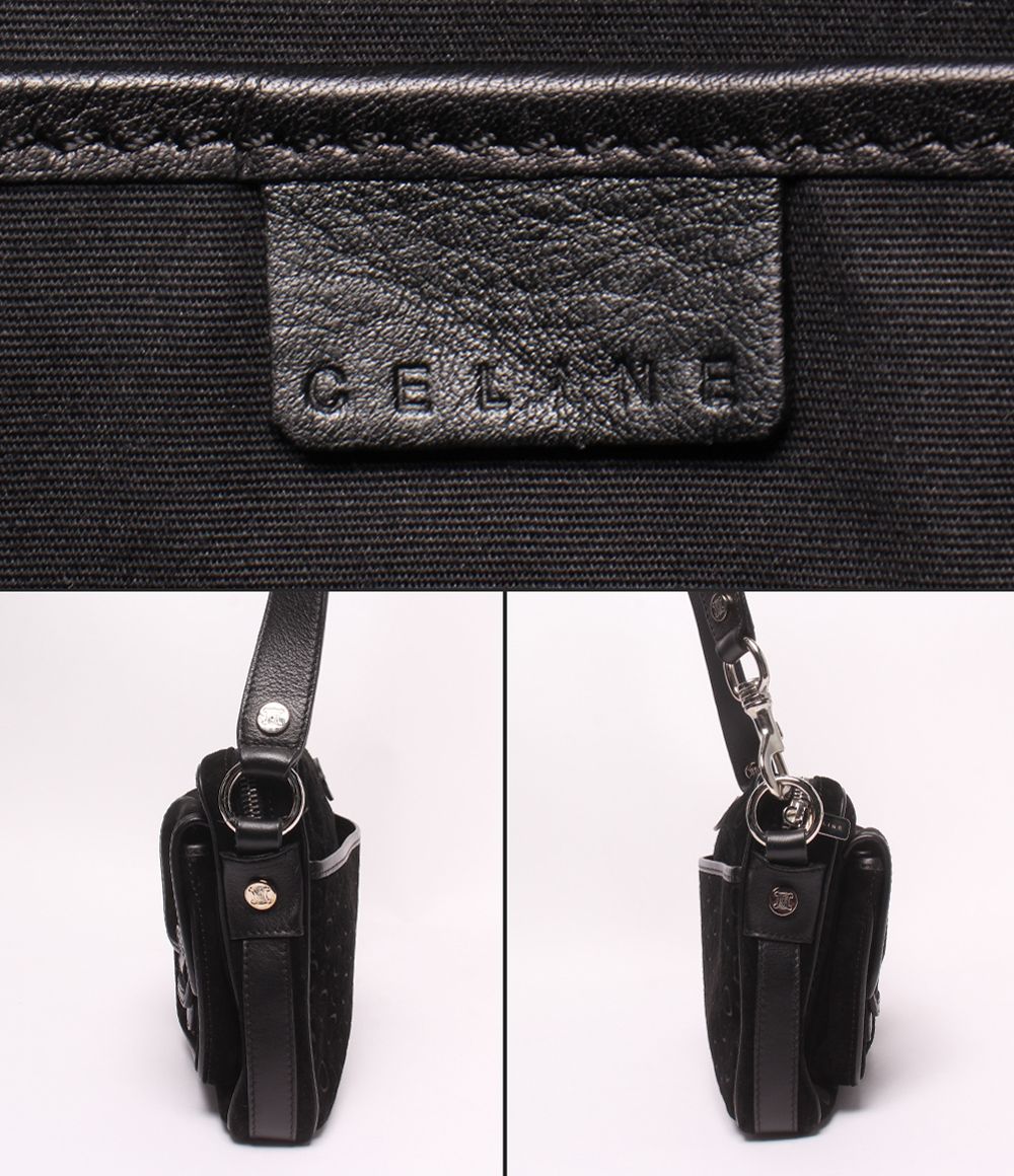 Celine Shoulder Bag Crossbody Suede C Macadam 0 — view 4