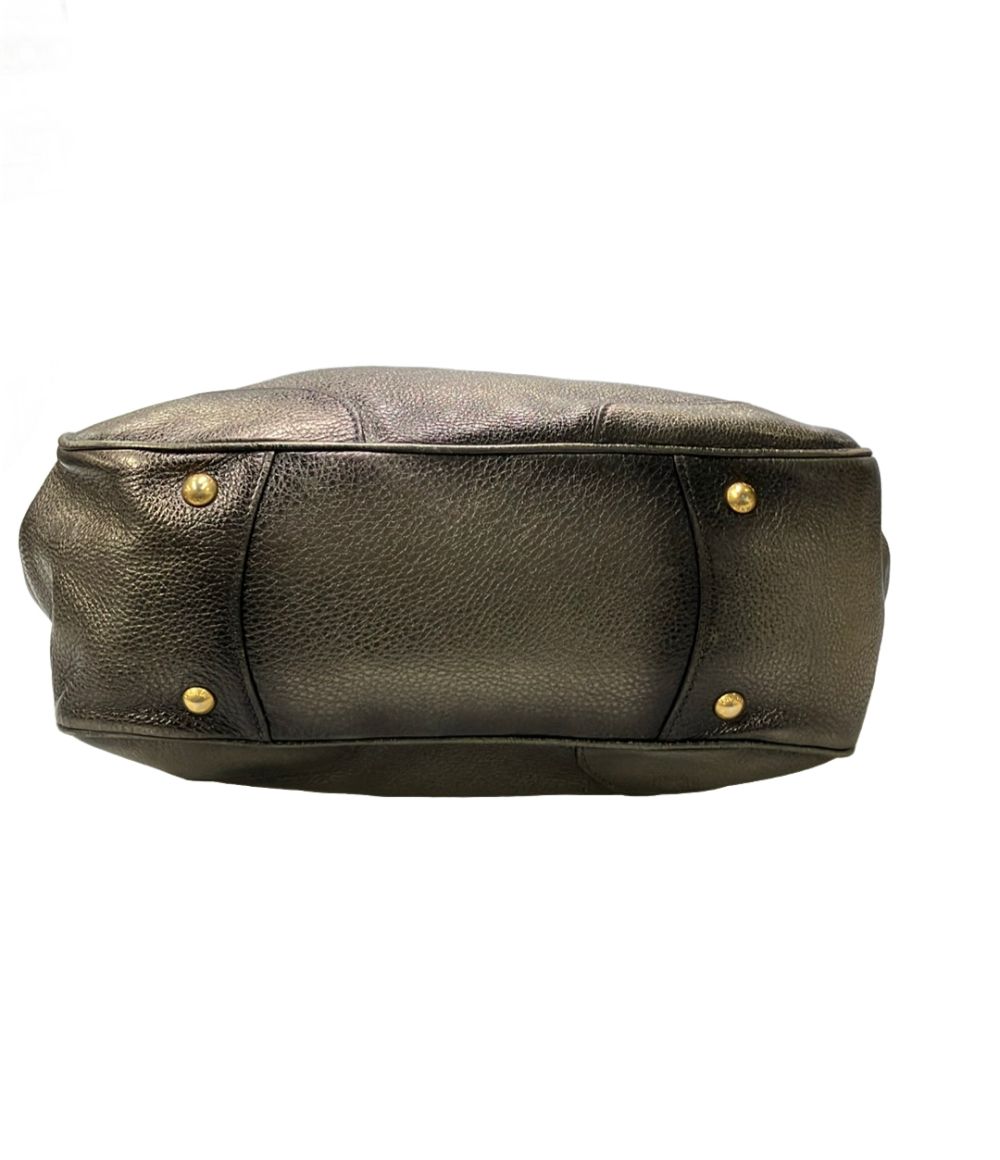 Prada Tote Bag Leather Gold — view 4