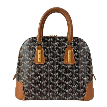 Goyard Handbag Vendome Mini Black Brown White Leather