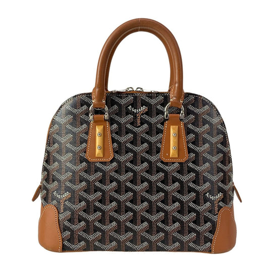 Goyard Handbag Vendome Mini Black Brown White Leather