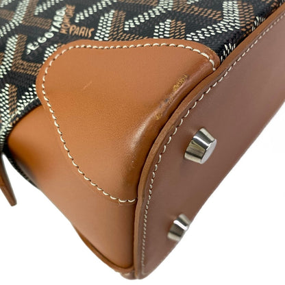 Goyard Handbag Vendome Mini Black Brown White Leather — view 6