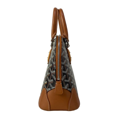 Goyard Handbag Vendome Mini Black Brown White Leather — view 4