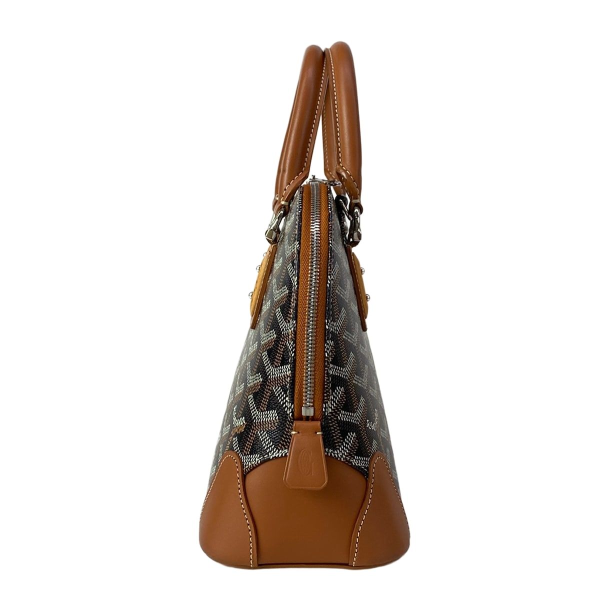 Goyard Handbag Vendome Mini Black Brown White Leather — view 2