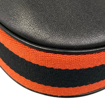 Gucci Shoulder Bag Attache Bag Black Orange Leather — view 6