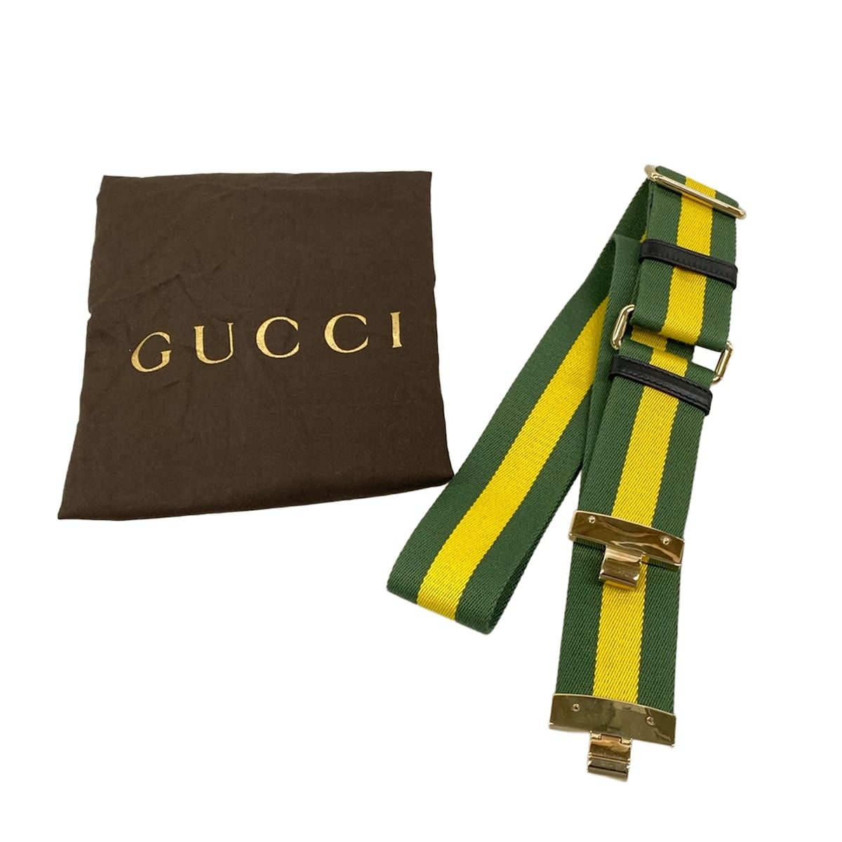 Gucci Shoulder Bag Attache Bag Black Orange Leather — view 8