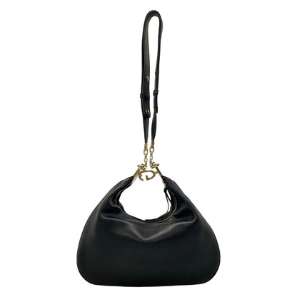 Gucci Shoulder Bag Attache Bag Black Orange Leather — view 3
