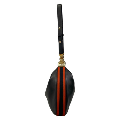 Gucci Shoulder Bag Attache Bag Black Orange Leather — view 4