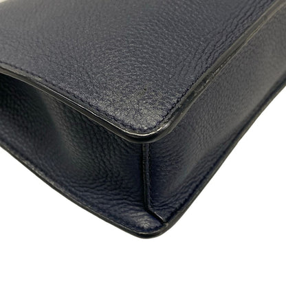 Prada Second Bag Dark Navy Leather — view 6