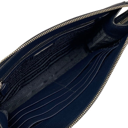 Prada Second Bag Dark Navy Leather — view 7
