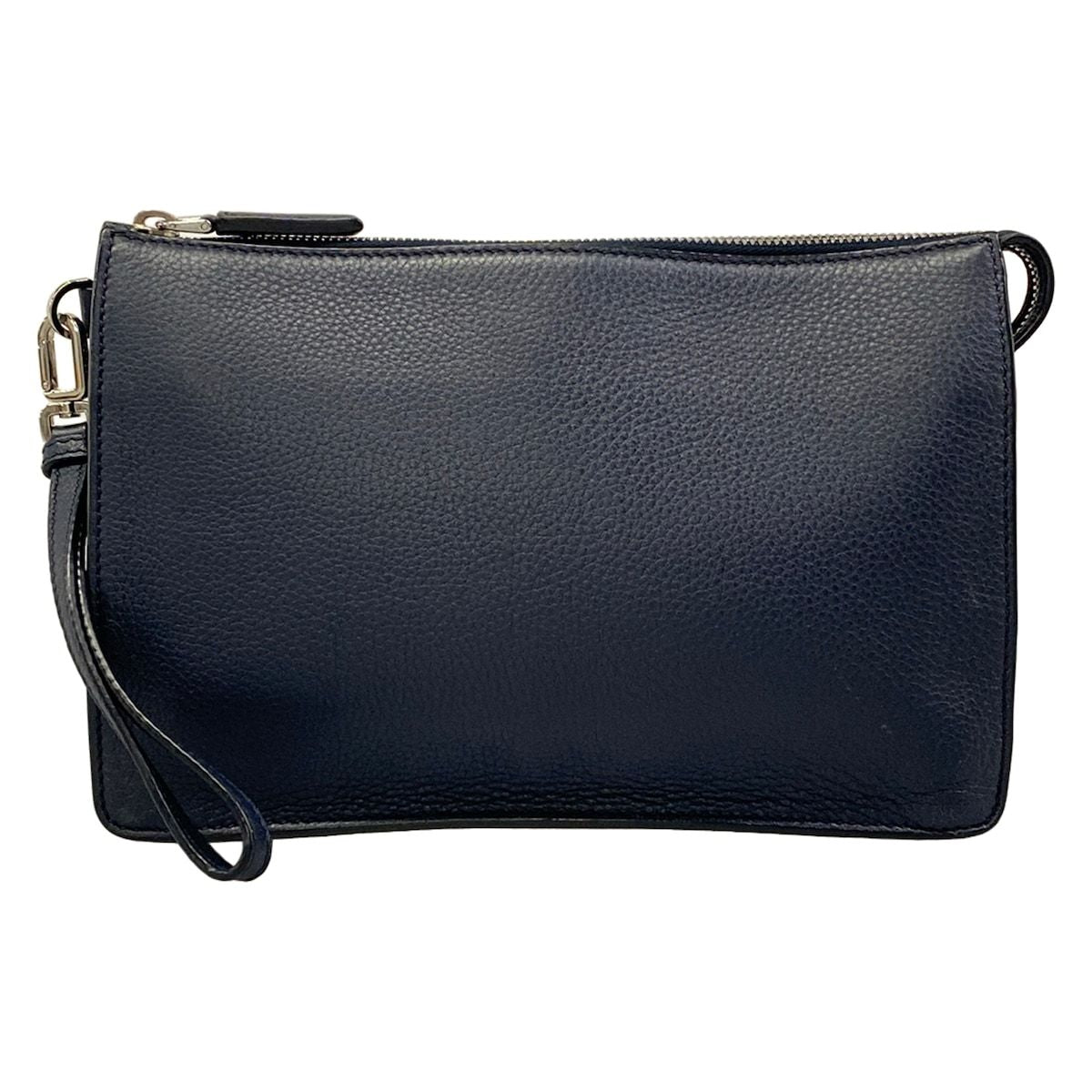 Prada Second Bag Dark Navy Leather