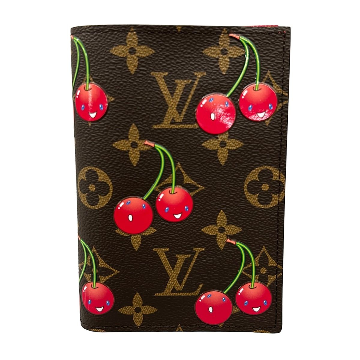 Louis Vuitton Case Monogram Cherry LV Takashi Murakami Couverture Passport NM