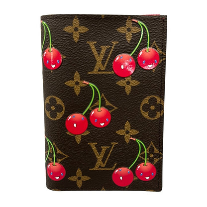 Louis Vuitton Case Monogram Cherry LV Takashi Murakami Couverture Passport NM