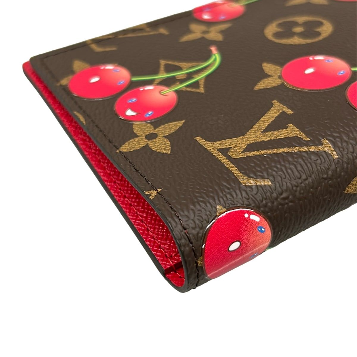 Louis Vuitton Case Monogram Cherry LV Takashi Murakami Couverture Passport NM — view 7