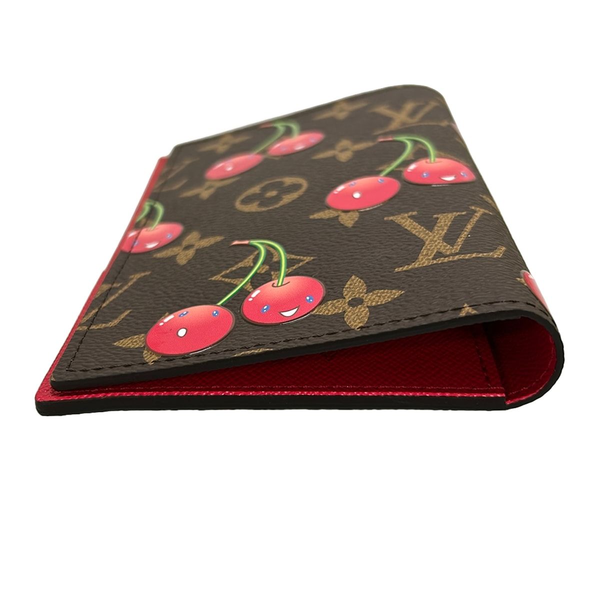 Louis Vuitton Case Monogram Cherry LV Takashi Murakami Couverture Passport NM — view 8
