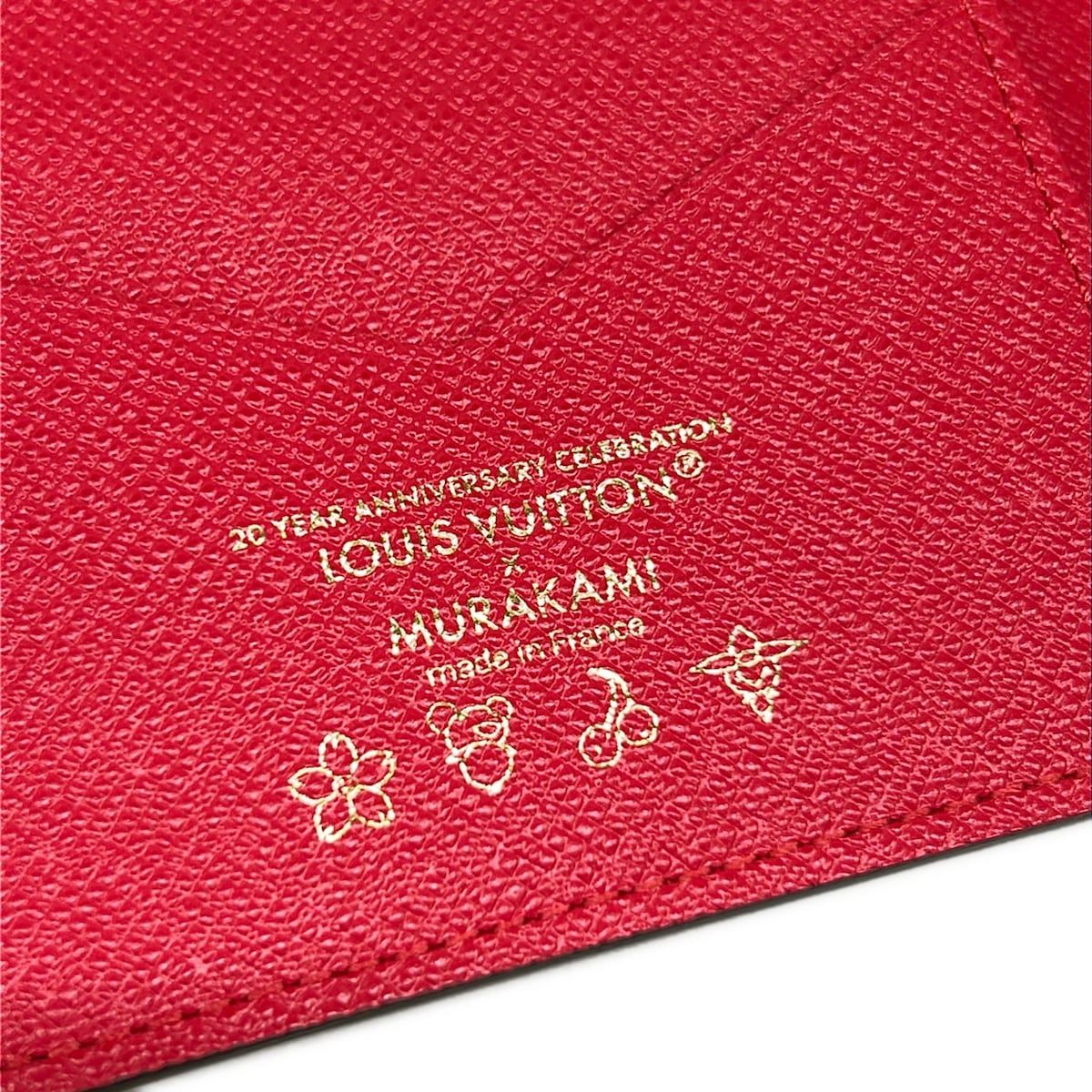 Louis Vuitton Case Monogram Cherry LV Takashi Murakami Couverture Passport NM — view 5
