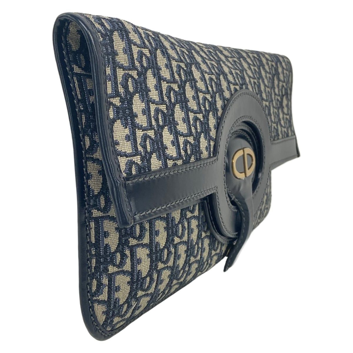 Dior Clutch Foldover Navy CD — view 2