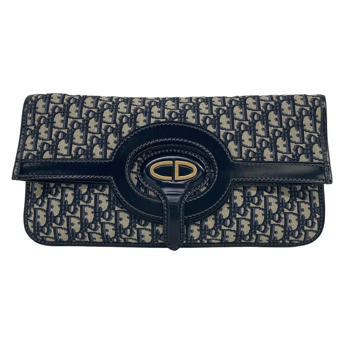 Dior Clutch Foldover Navy CD