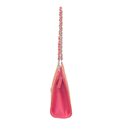 Chanel Shoulder Bag Symbol Charm Pink Mini Pouch Chain Leather — view 2