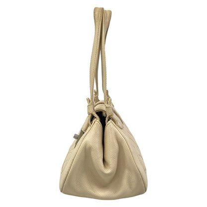 Chanel Handbag 2.55 Quilted Ivory Silver Turnlock — view 4