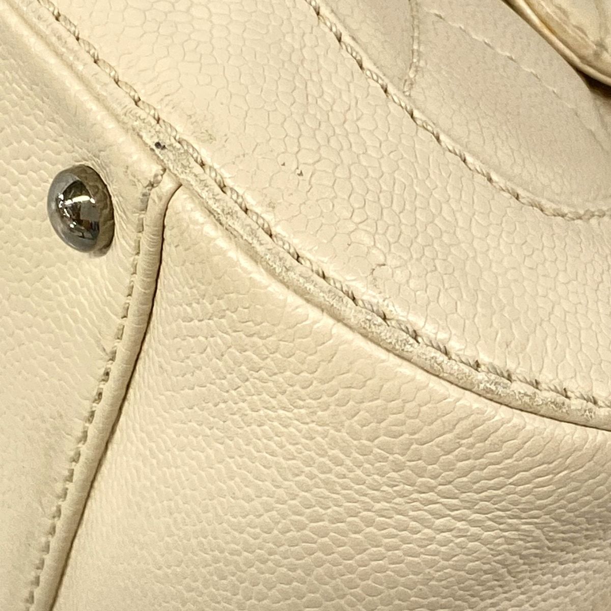 Chanel Handbag 2.55 Quilted Ivory Silver Turnlock — view 6