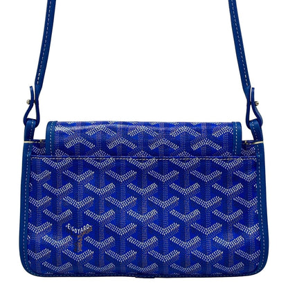 Goyard Shoulder Bag Plumet Blue Leather — view 3