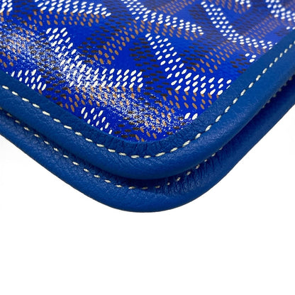 Goyard Shoulder Bag Plumet Blue Leather — view 6