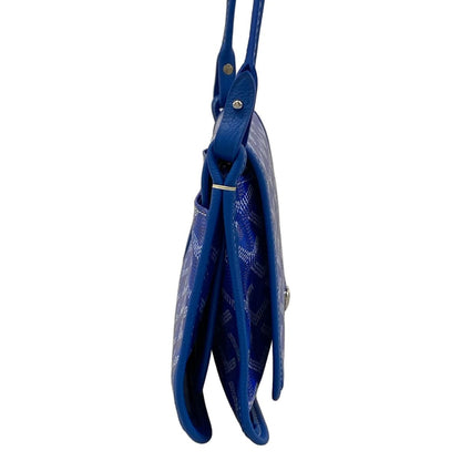 Goyard Shoulder Bag Plumet Blue Leather — view 2
