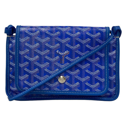 Goyard Shoulder Bag Plumet Blue Leather