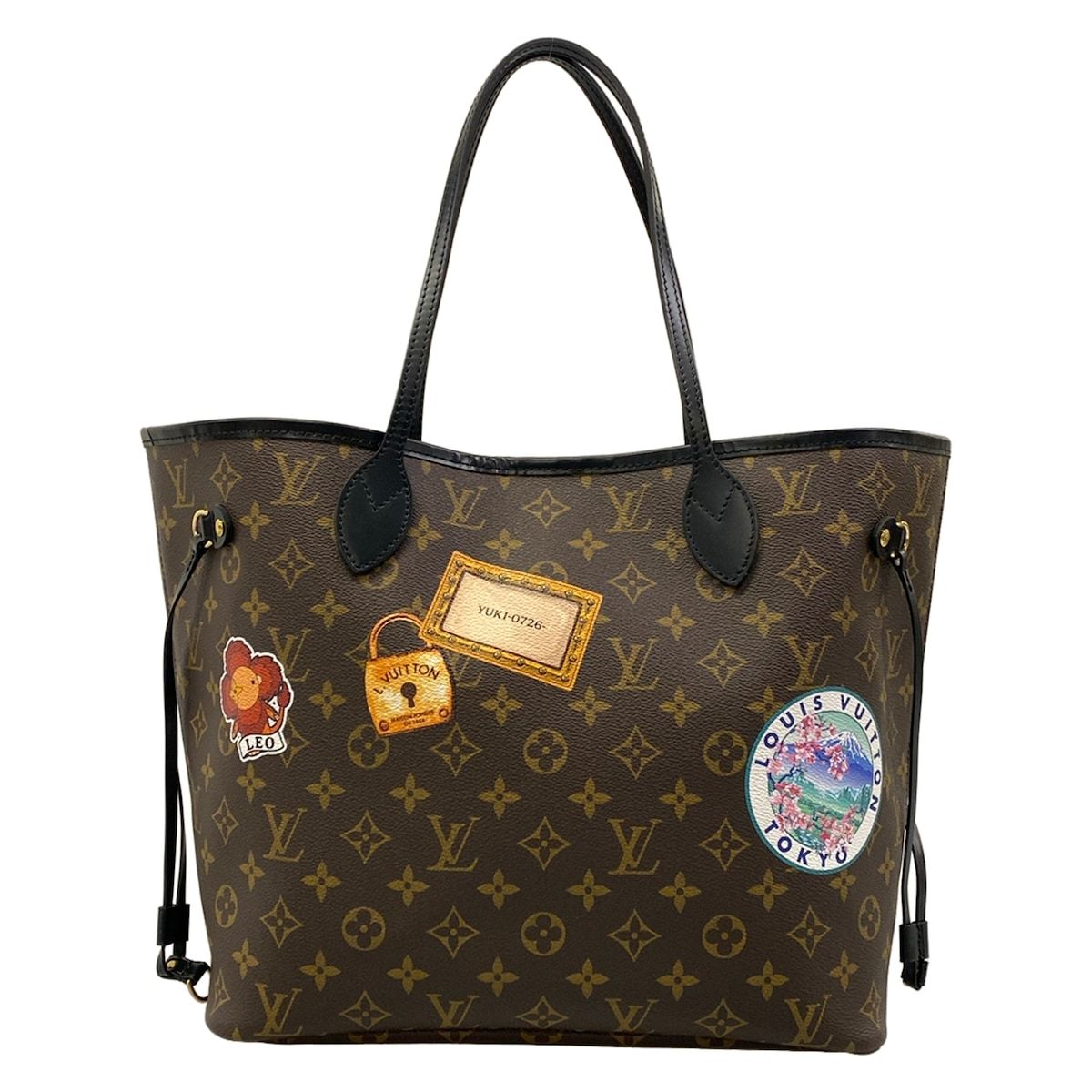 Louis Vuitton Tote Bag World Tour Collection Neverfull MM Monogram