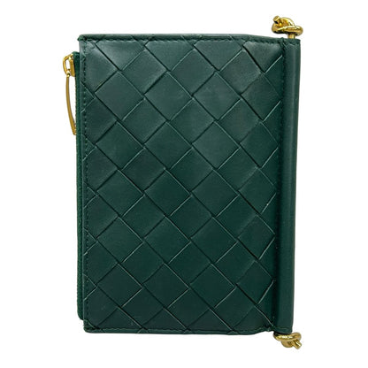 Bottega Veneta Bifold Wallet Solstice Dark Green Leather — view 2