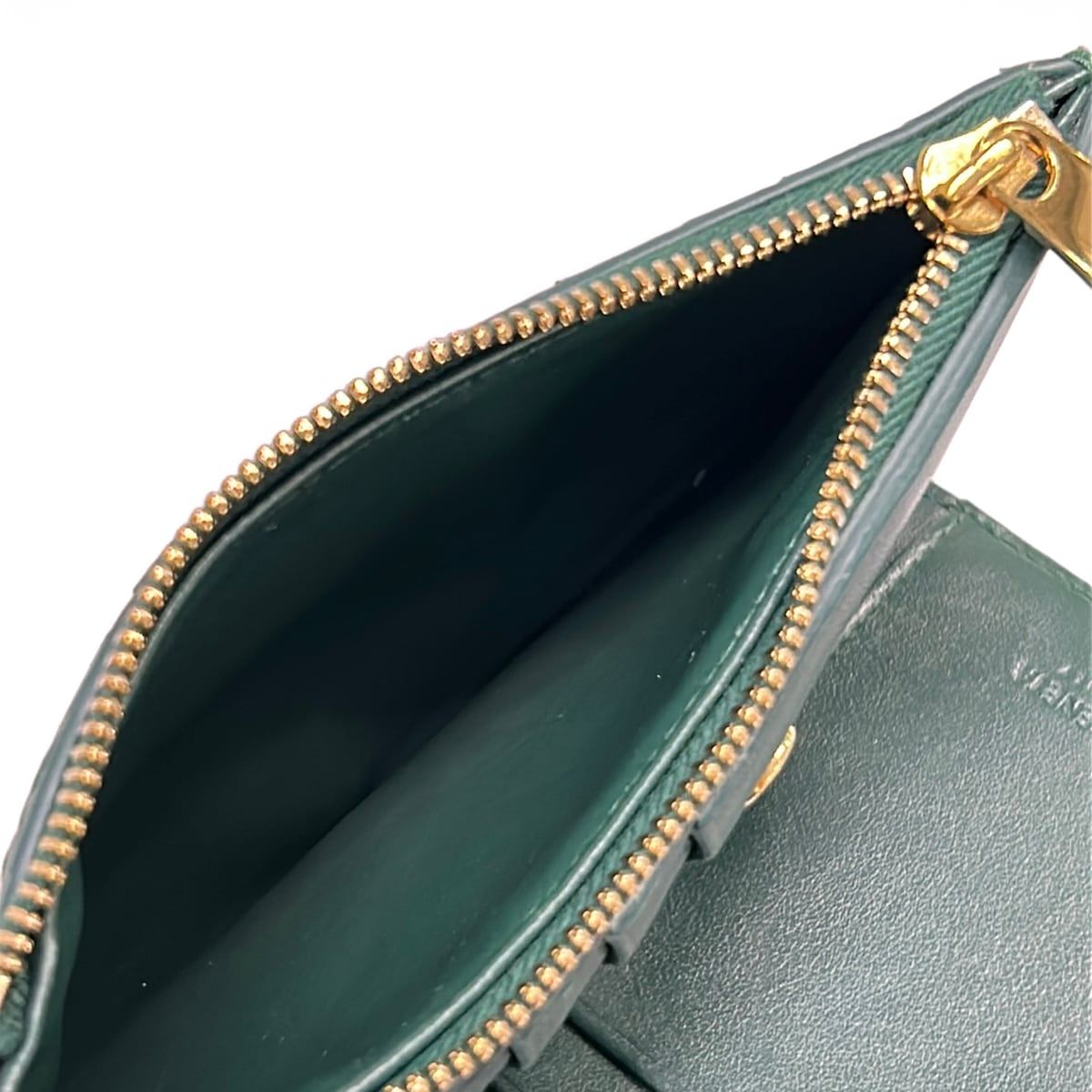 Bottega Veneta Bifold Wallet Solstice Dark Green Leather — view 4