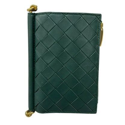 Bottega Veneta Bifold Wallet Solstice Dark Green Leather