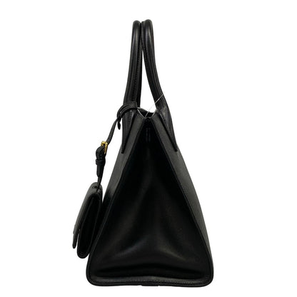 Prada Handbag Monochrome Black Leather — view 4