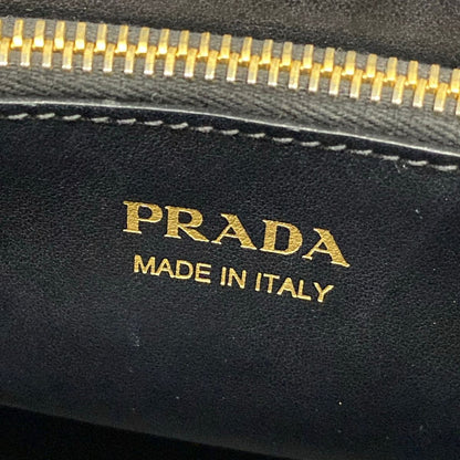 Prada Handbag Monochrome Black Leather — view 8