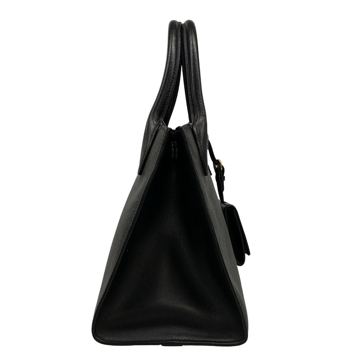Prada Handbag Monochrome Black Leather — view 2