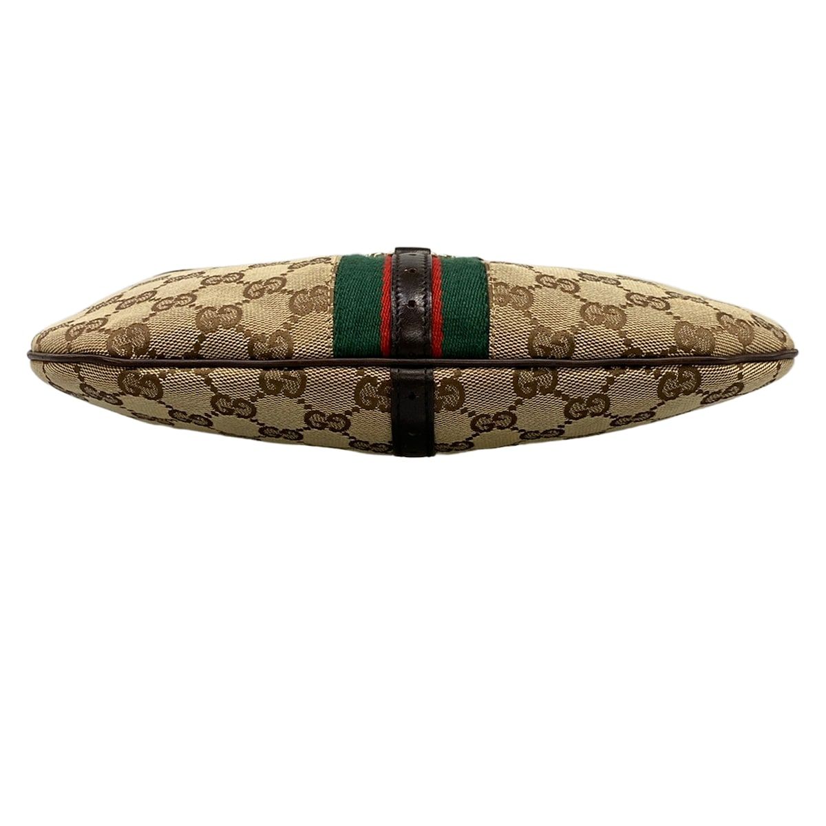 Gucci Shoulder Bag Interlocking G Beige Dark Brown Leather — view 5