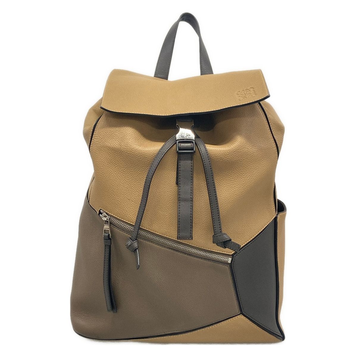 Loewe Backpack Puzzle Dark Brown Leather