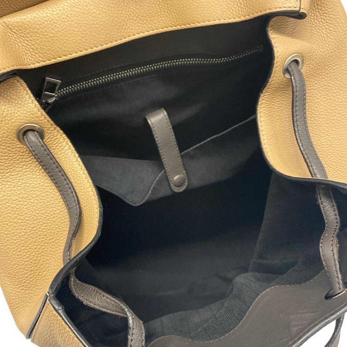 Loewe Backpack Puzzle Dark Brown Leather — view 7