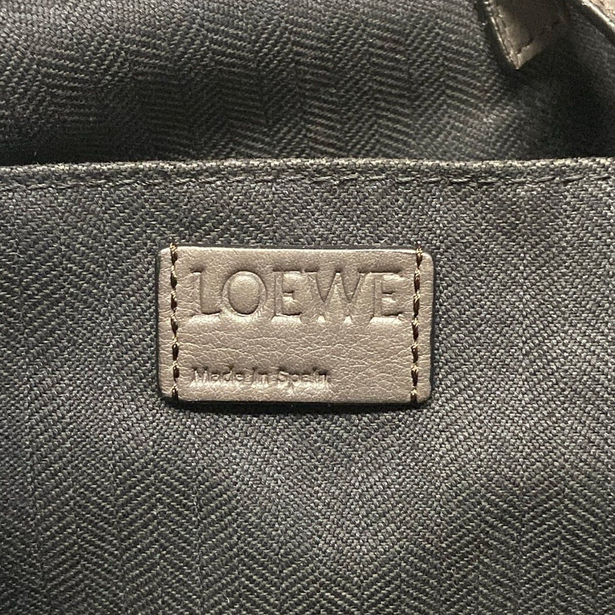 Loewe Backpack Puzzle Dark Brown Leather — view 8