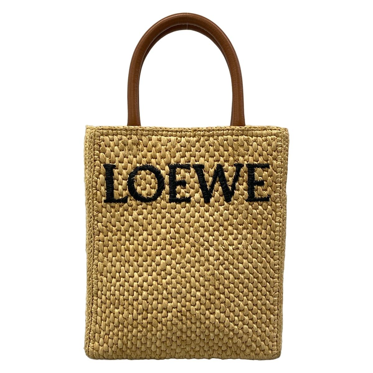 Loewe Tote Bag Standard a 5 Beige Brown Leather