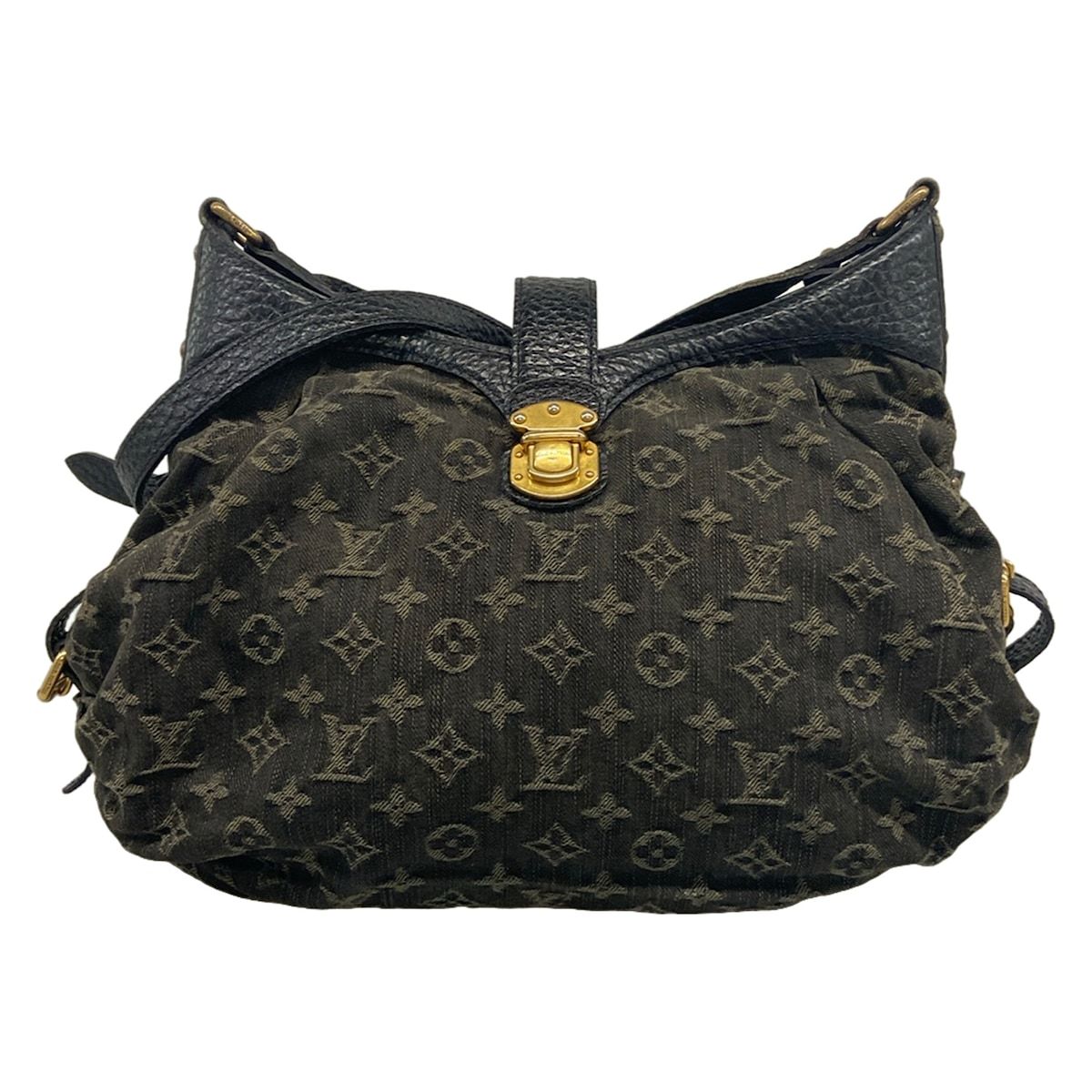 Louis Vuitton Shoulder Bag Monogram Denim Slightly Noir