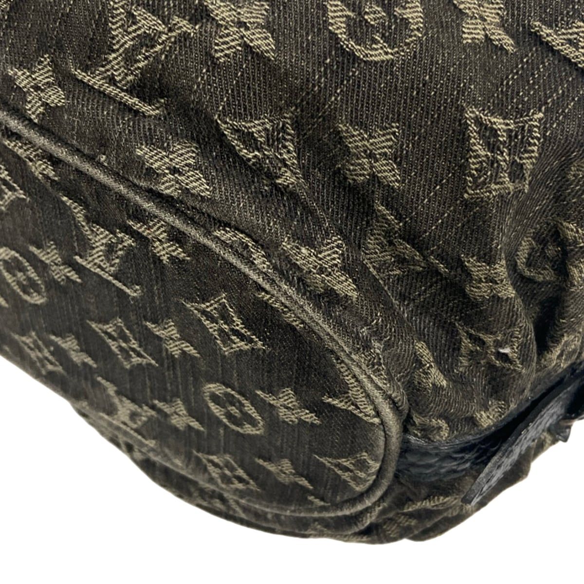 Louis Vuitton Shoulder Bag Monogram Denim Slightly Noir — view 6