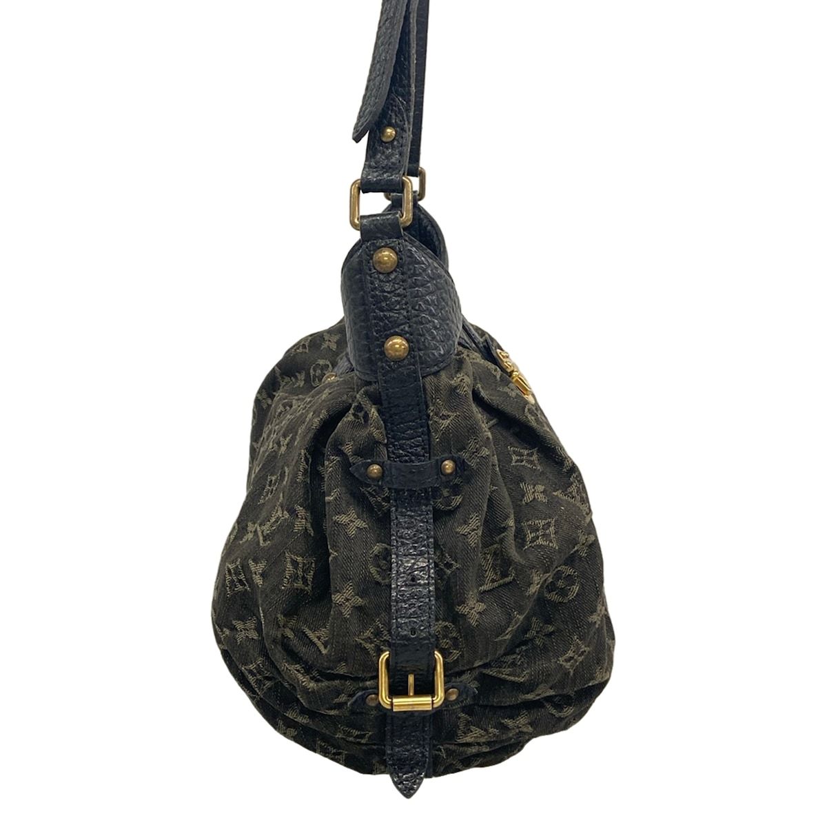 Louis Vuitton Shoulder Bag Monogram Denim Slightly Noir — view 2