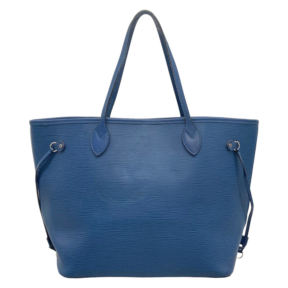 Louis Vuitton Tote Bag Epi Neverfull MM Sapphire Leather — view 3