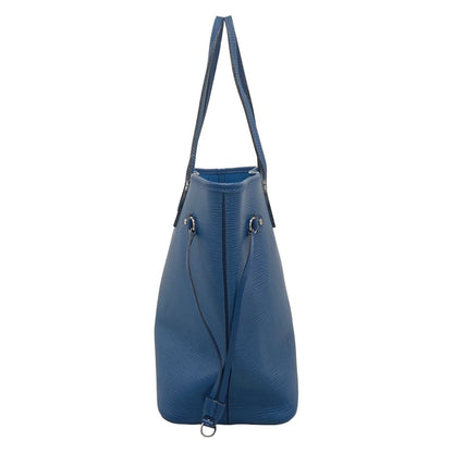 Louis Vuitton Tote Bag Epi Neverfull MM Sapphire Leather — view 4