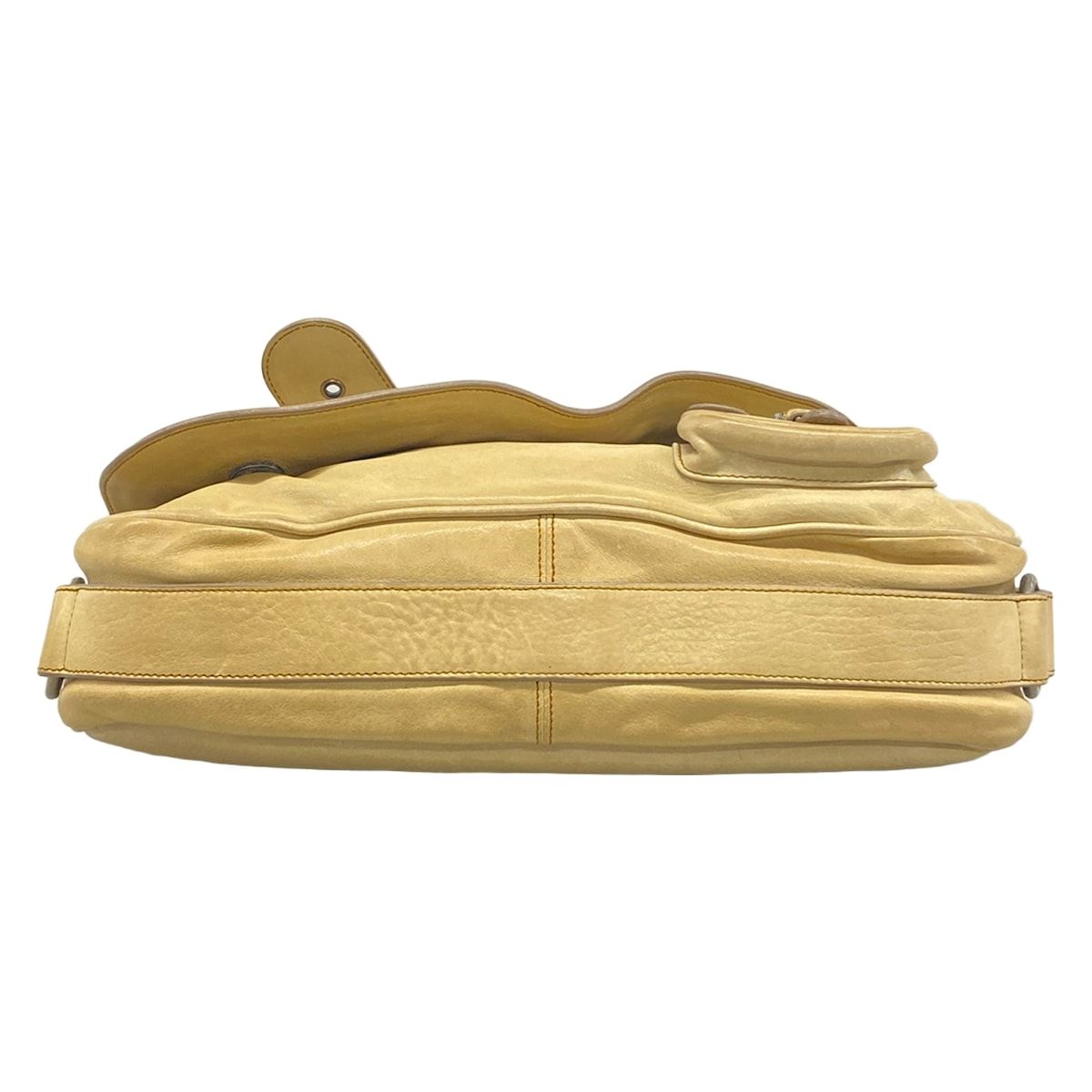 Dior Shoulder Bag Gaucho Ivory Brown Leather — view 5
